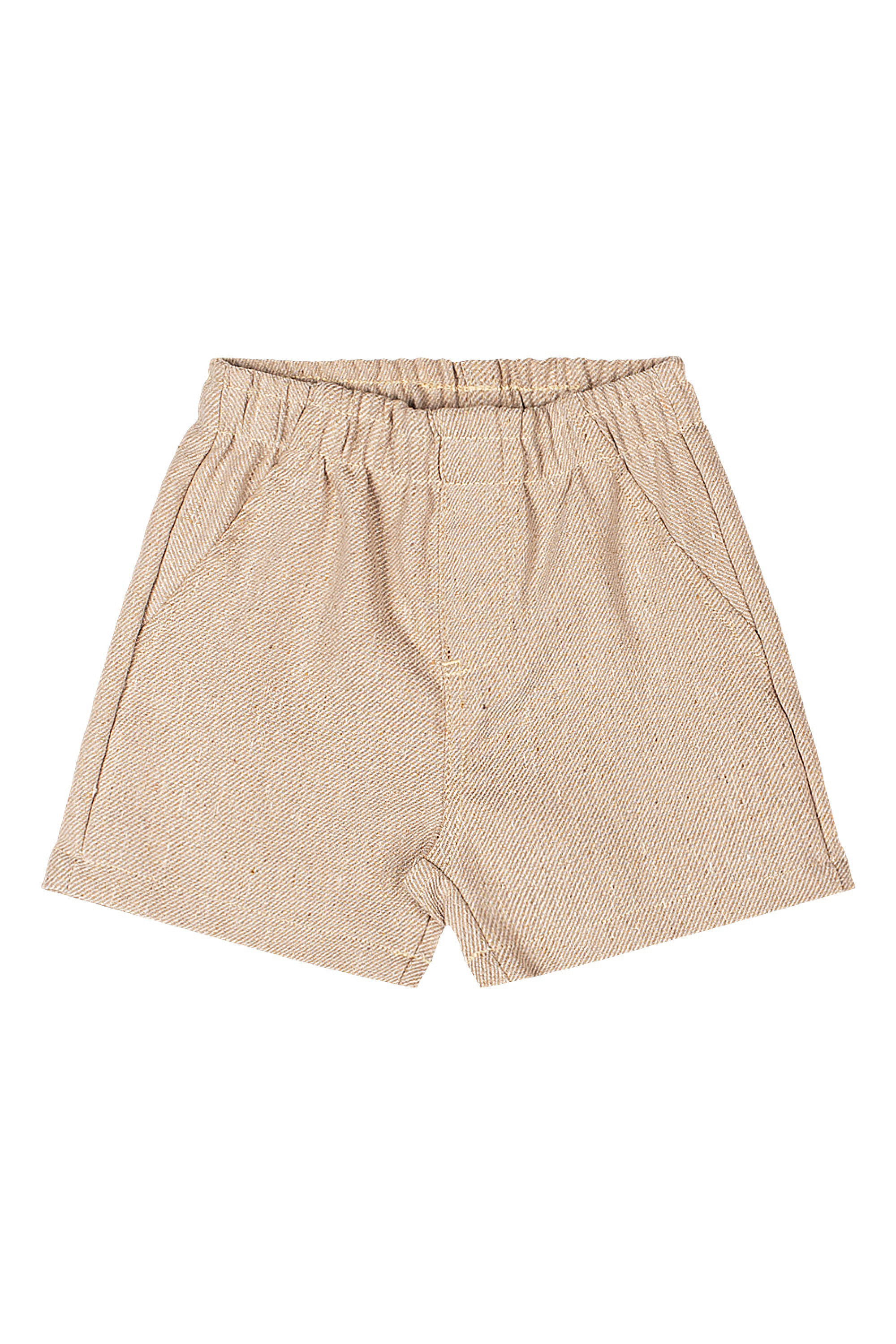 Conjunto Bebê Menino Body com Gravata e Bermuda (Off White) Quimby - Imagem 5